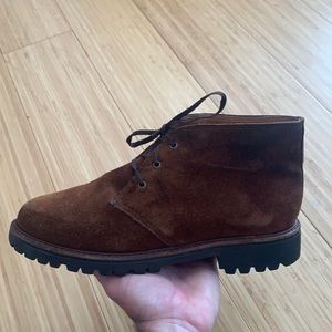Vintage brown suede chukka boot made in USA